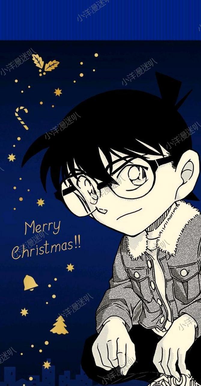 快来下载名侦探柯南的圣诞节限定壁纸吧!