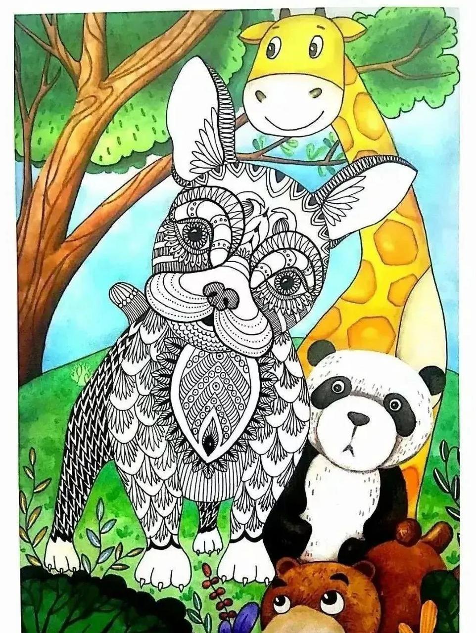 创意少儿绘画17张,每一张都是不同的素材呀!