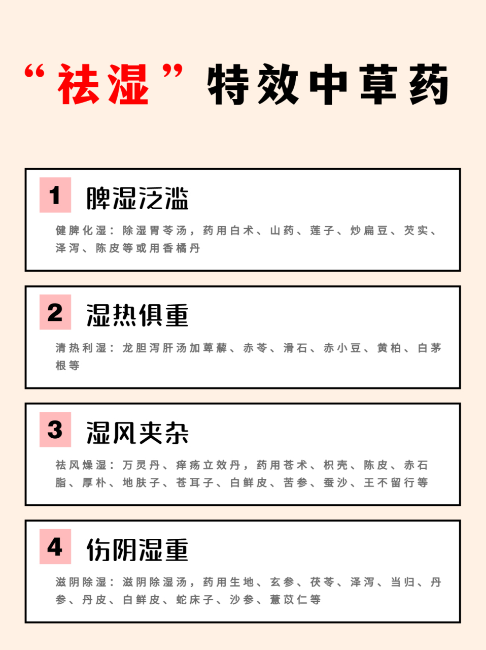 皮肤病湿气类型自查,附"祛湿"特效中草药,建议收藏!