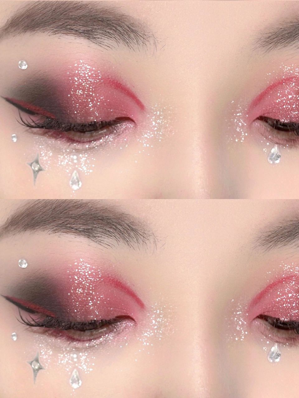 万圣节哥特玫瑰吸血鬼!复古高贵黑红烟熏妆!  万圣节简单妆容第5弹啦!