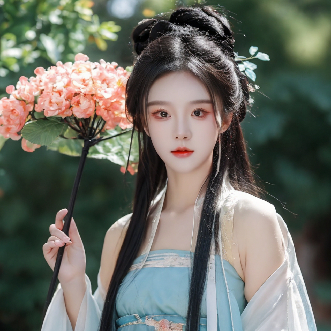 公园,古装,美女 #ai美女