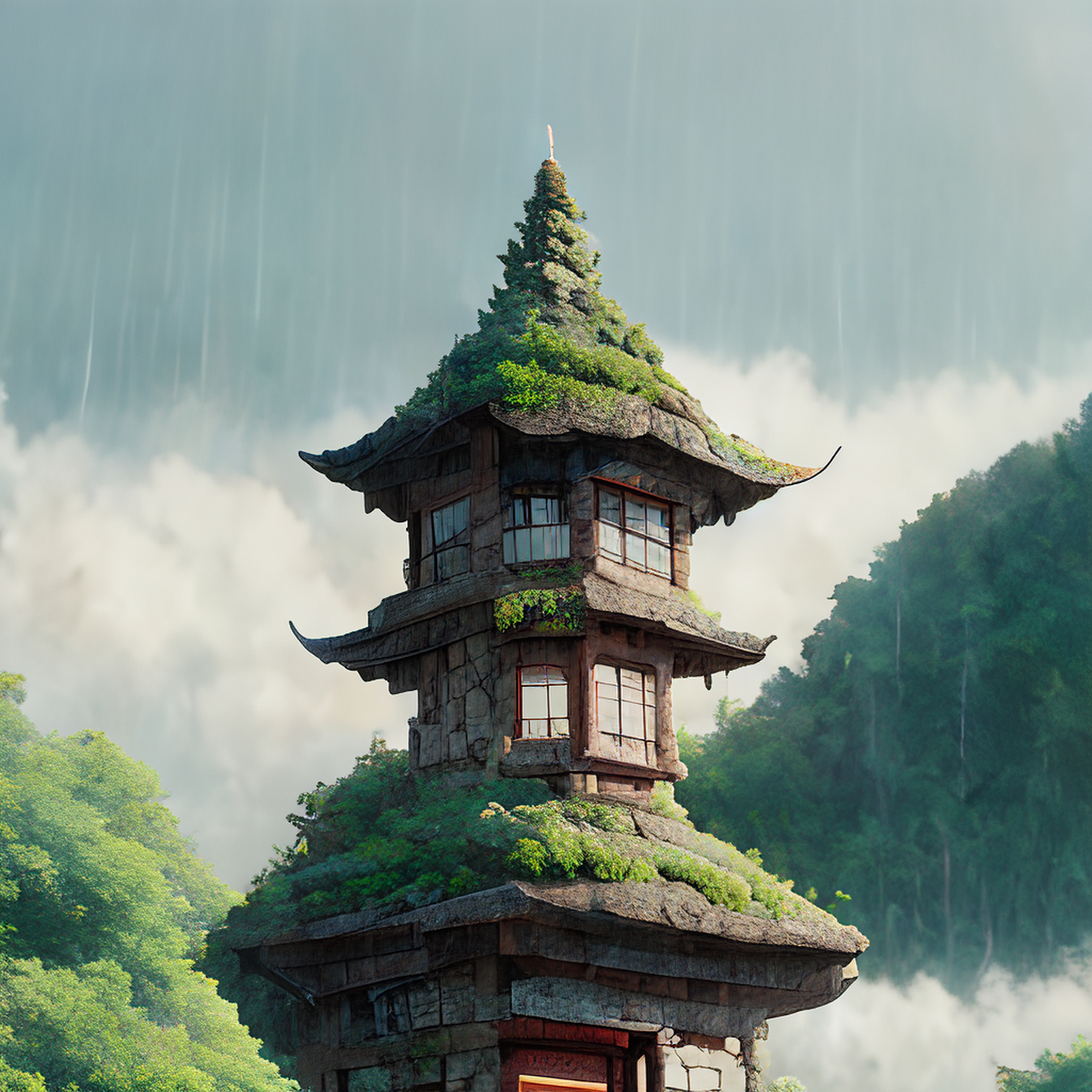 百度ai绘图黑科技#壁纸,微视图,古风绘画,中国风,描绘古诗词,古典美.