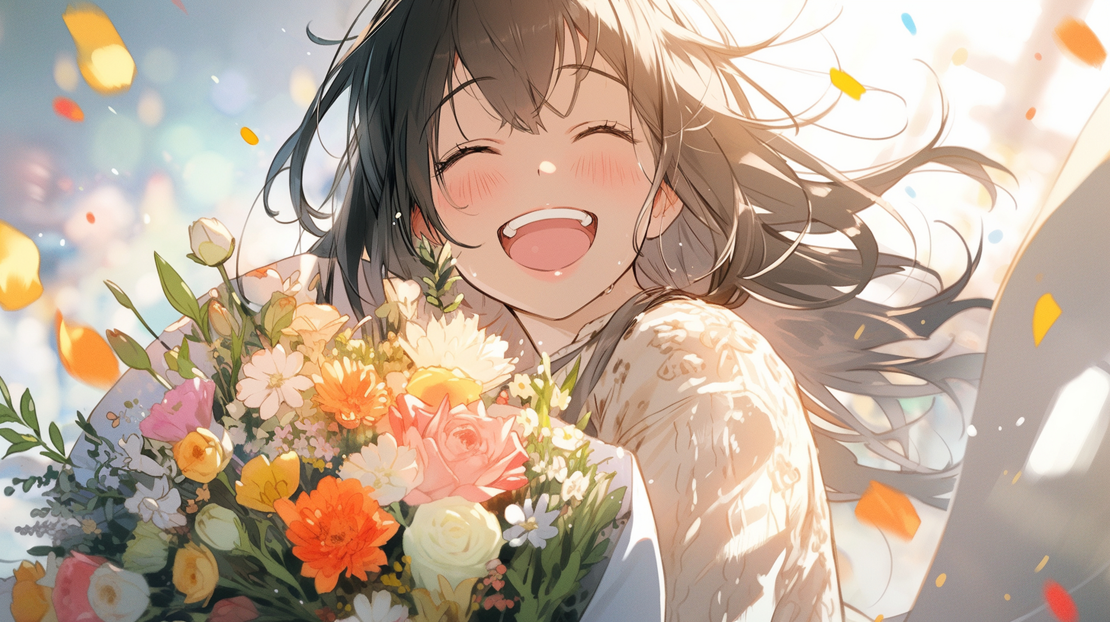 希望能治愈到忧愁烦恼的你[祈福] #二次元少女美图