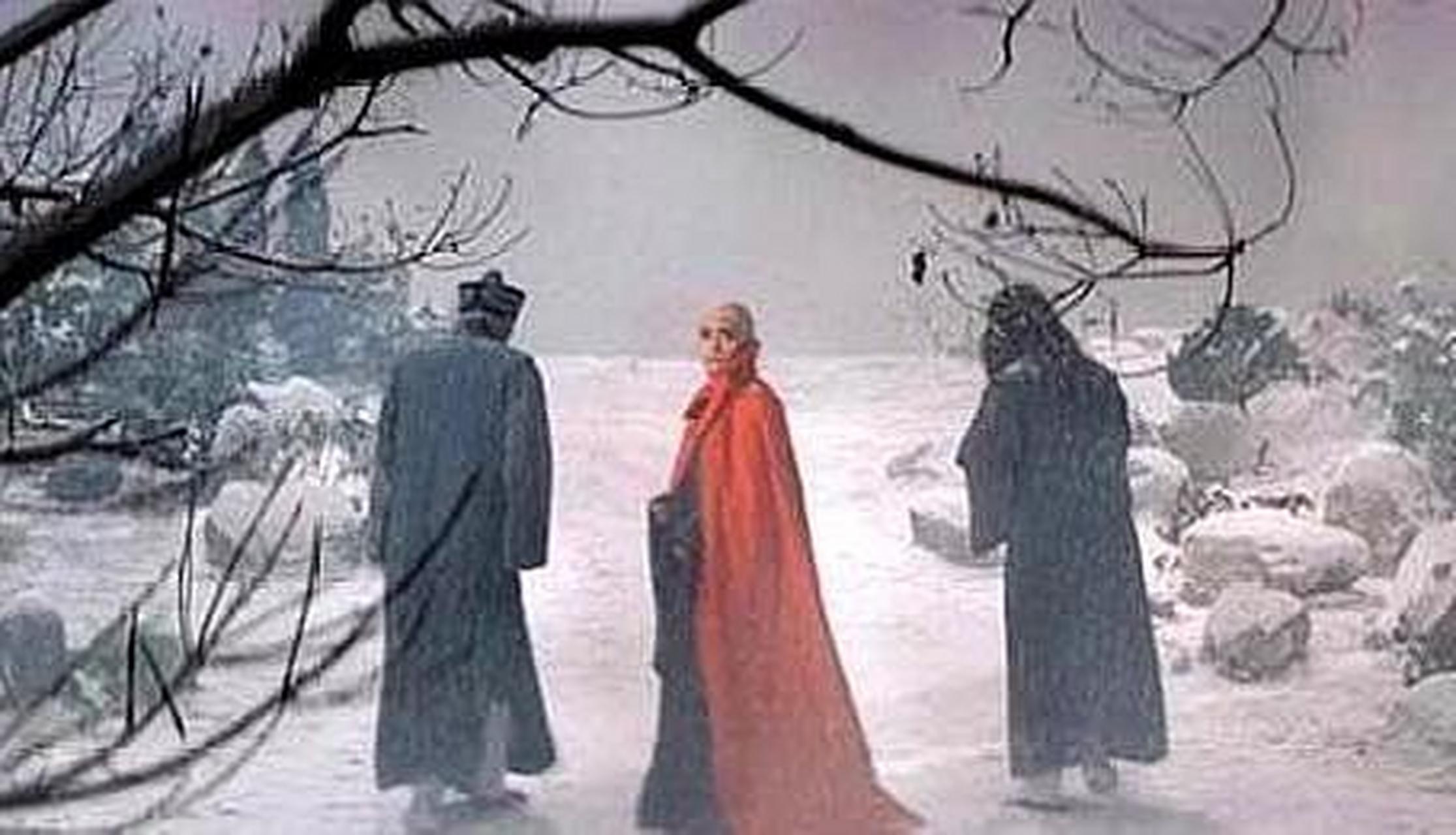 红楼梦大结局中,宝玉从大牢中被放出来,他拿着玻璃绣球灯漫无目的走着