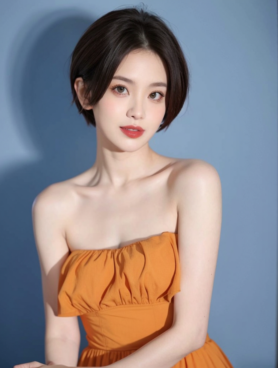 短发气质美女写真#高雅气质美女# #养眼美女#养眼美女# #性感美女