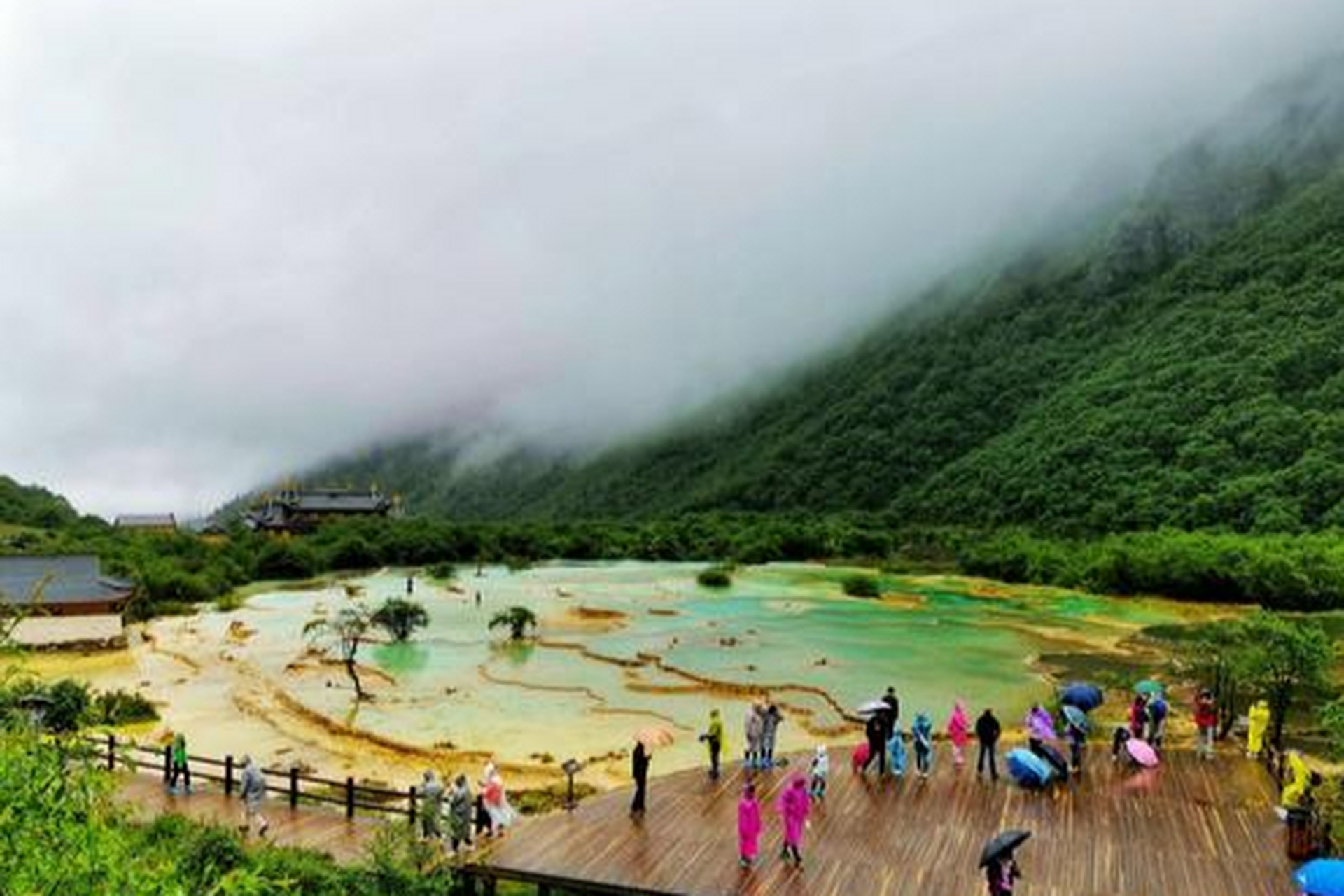四川黄龙景区,一定要去欣赏那令人叹为观止的地表钙华奇观!