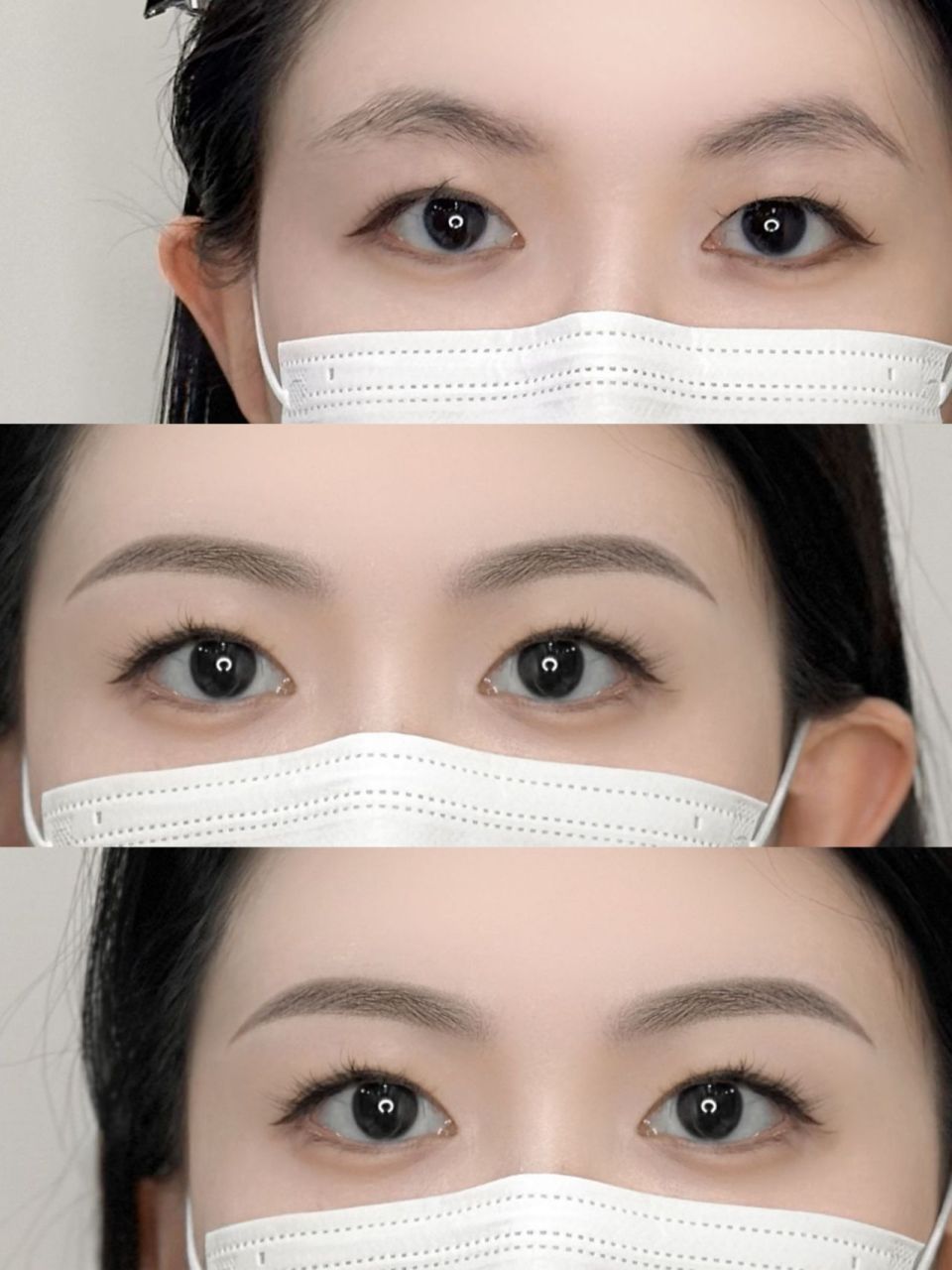 最近给很多顾客都设计了远山眉,舒展大气的眉毛真的太适合中国女孩了!