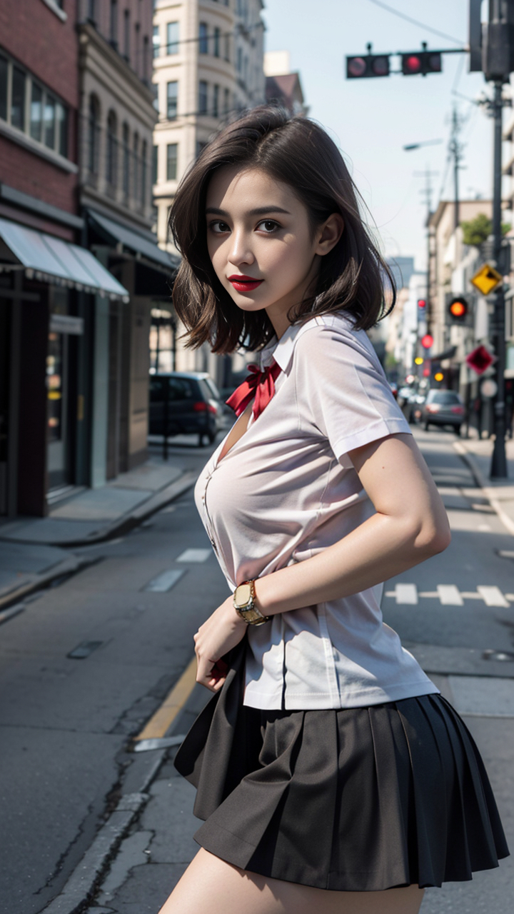 我已经爱上小鸟依人的感觉了#ai绘画# #完美身材# #辣妹