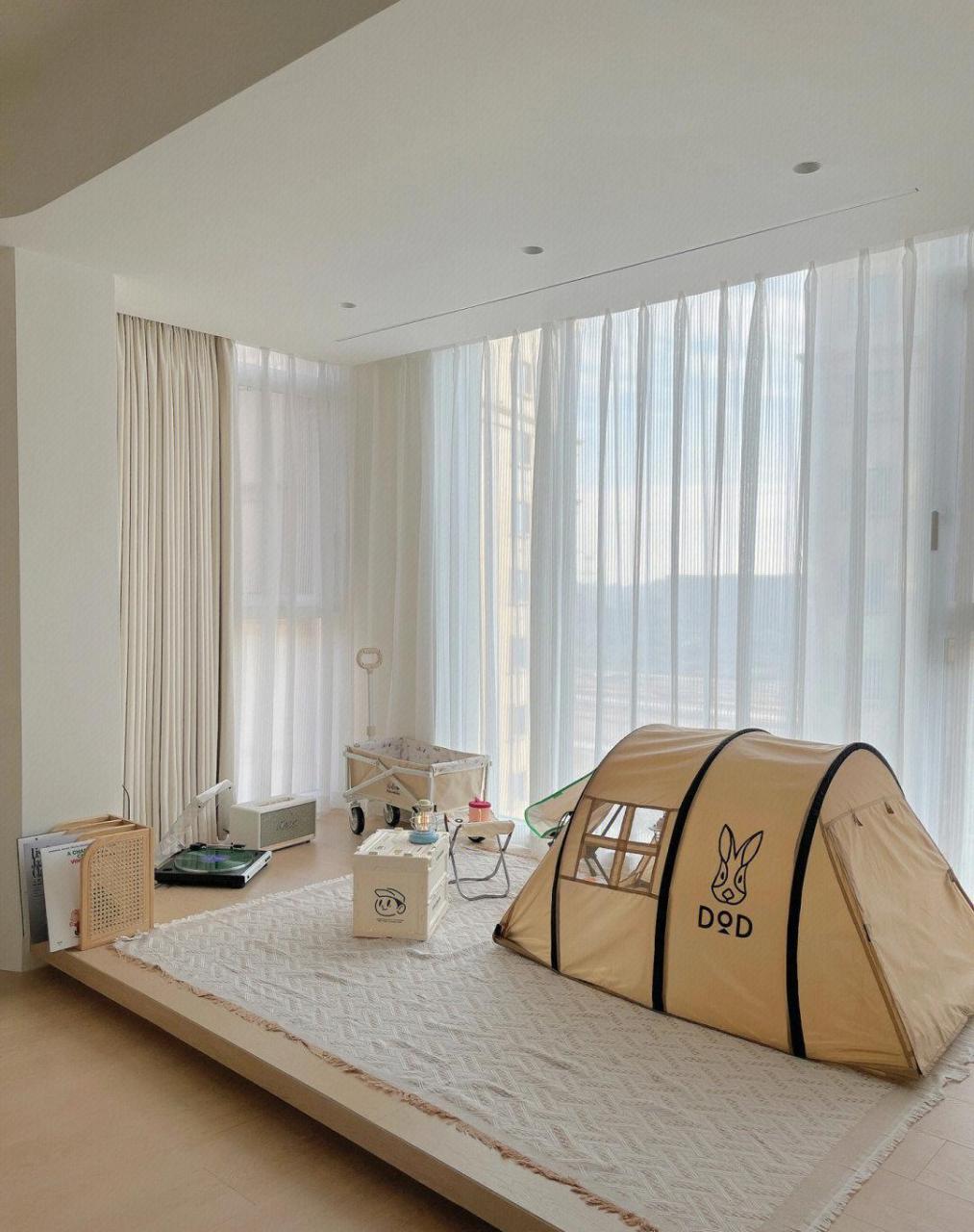 [奥利给]太爱我家悬浮地台了,在家露营[照相机][照相机]氛围感拉满.