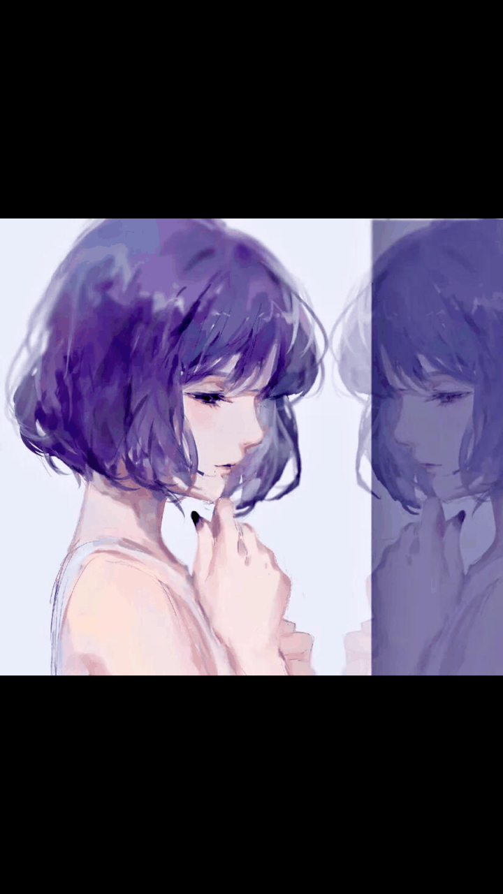 gif创作人# ————蹲下来摸摸自己的影子,对不起,跟着我让你受委屈
