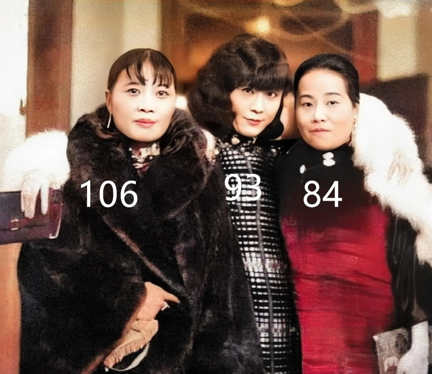 1931年,民国顶层富太太的合影,还都很长寿.