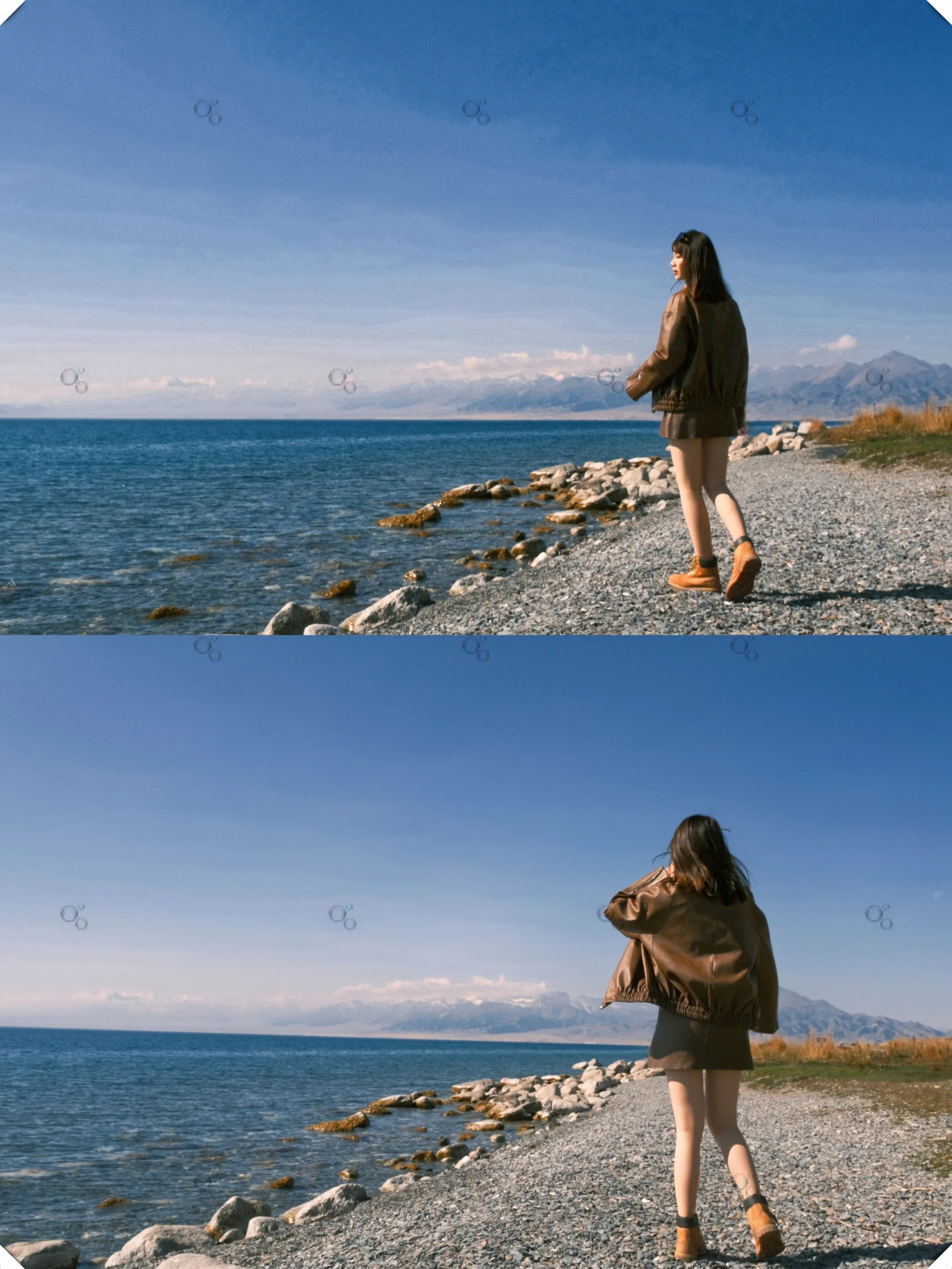 北疆十月的秋景如画山川湖海构成了辽阔的画卷自由之爱在这里肆意