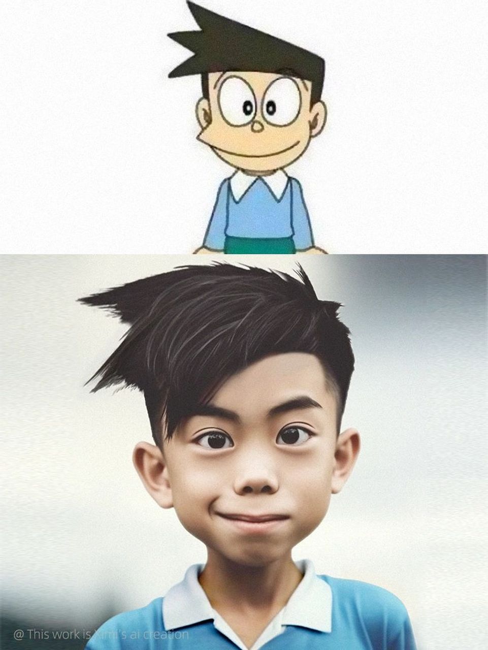 哆啦a梦 真人版小夫 出来啦!哈哈哈00