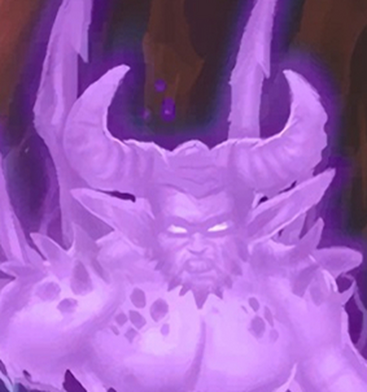 每日猜图10月12日: 看样子像是一个紫色的恶魔的灵魂,背上没有翅膀,取