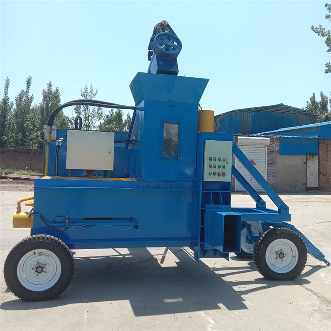 稻壳打包机 全自动锯末压块机生产说明#稻壳压块机# 谷壳打包机 稻壳