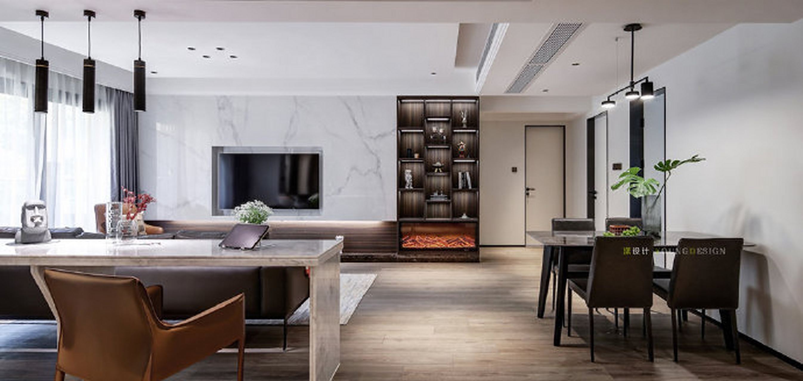 115平现代简约风,把游戏桌放在客厅~   家居[照相机]装修[照相机]好物