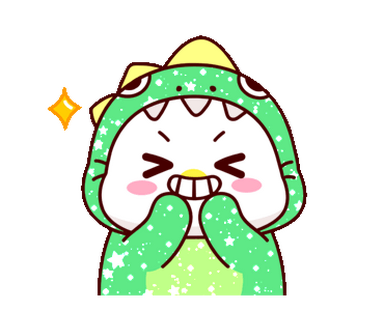 line表情包丨闪闪独角兽恐龙小猫咪表情包2.