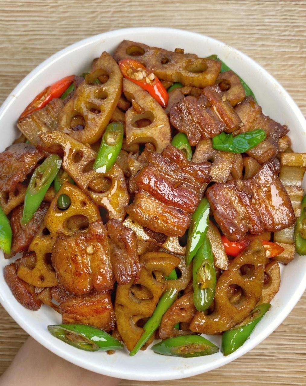 我的家常菜,美食菜谱,莲藕炒肉