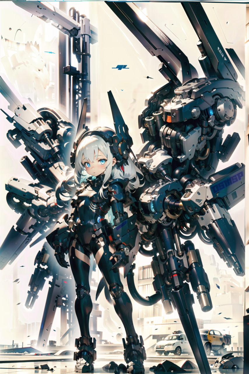 机甲少女,小小的身躯背负了n种不可能[三哈] #二次元少女# #机甲女孩