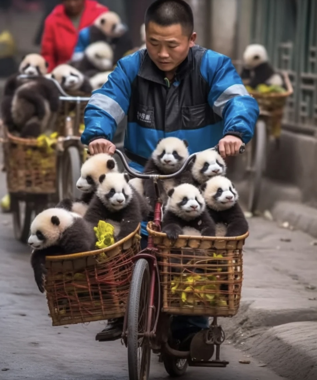 网友:请问四川人每家都有熊猫吗?