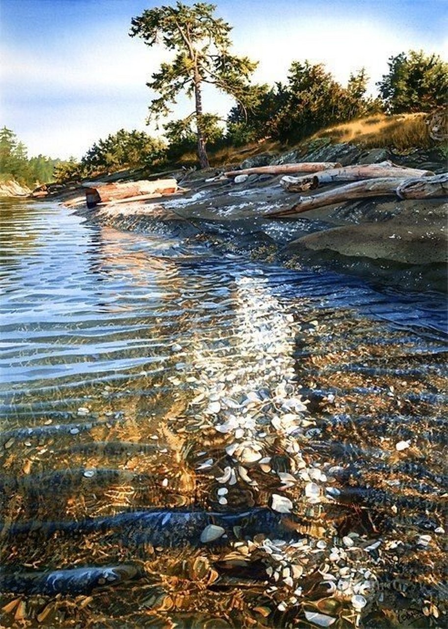 carol evans 风光画 #水彩画# #治愈系水彩画# #唯美水彩风景画