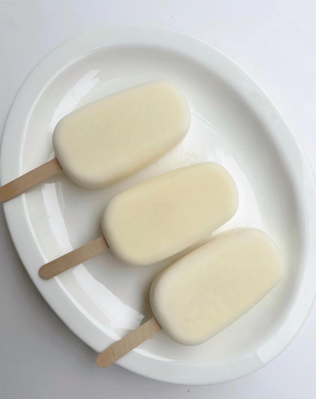 自制奶香布丁雪糕!是夏天的味道呀~|||?