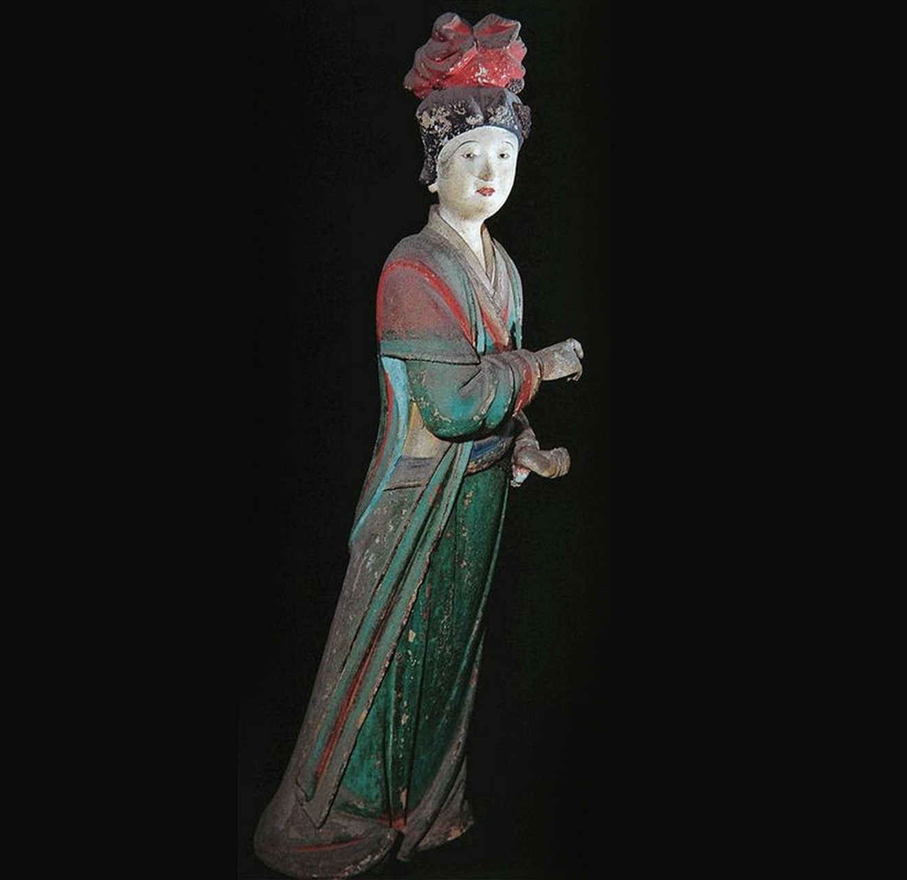 山西晋祠圣母殿侍女像.