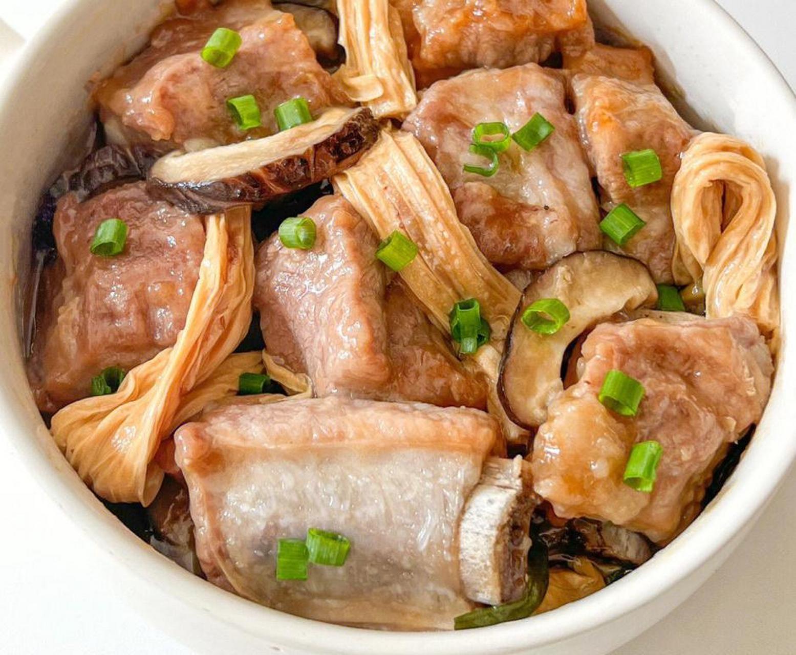 这个腐竹蒸排骨真的太香了!