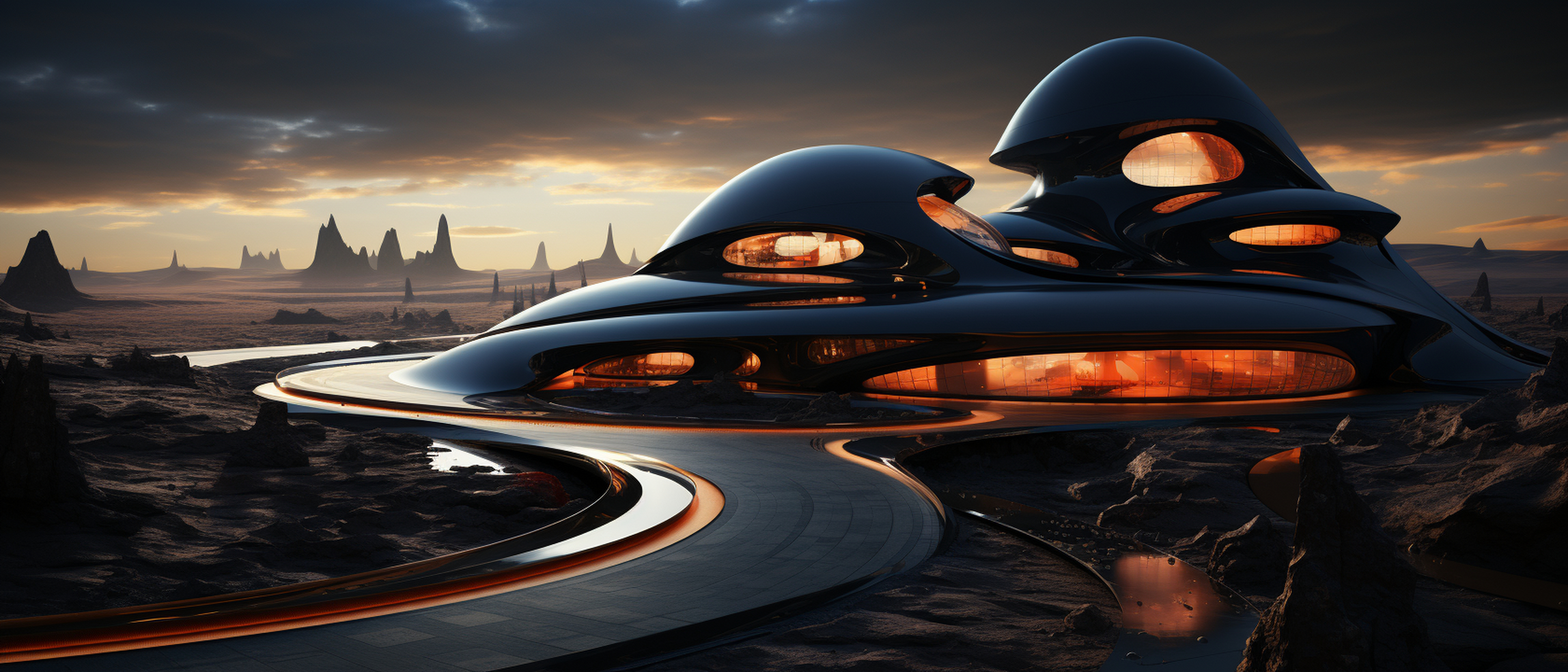 钢铁都市,科幻世界里的城市!#ai绘画#