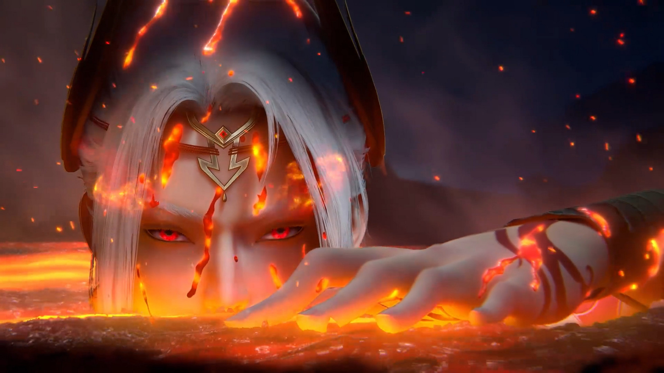 国漫女神# 孟仙姑的神尊体也太好看了,从岩浆中冒出的出场方式也超级