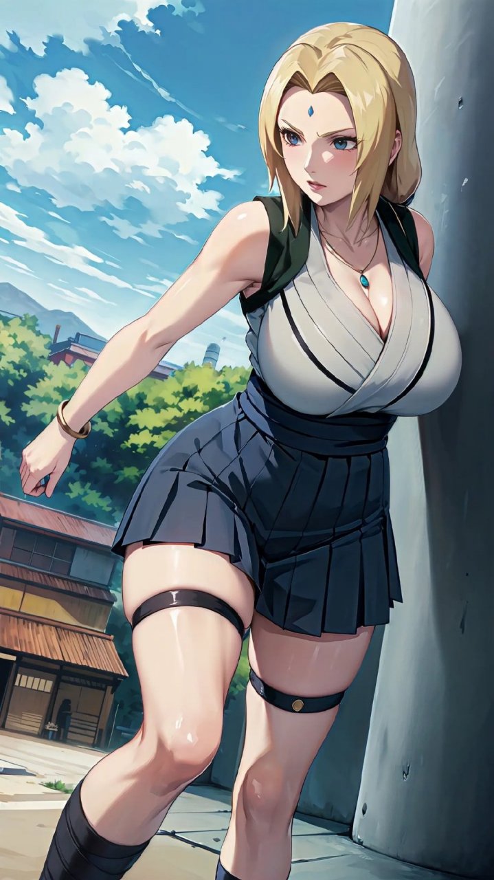 五代火影千手纲手性感壁纸,身材顶级,火影忍者里纲手大人应该算是身材