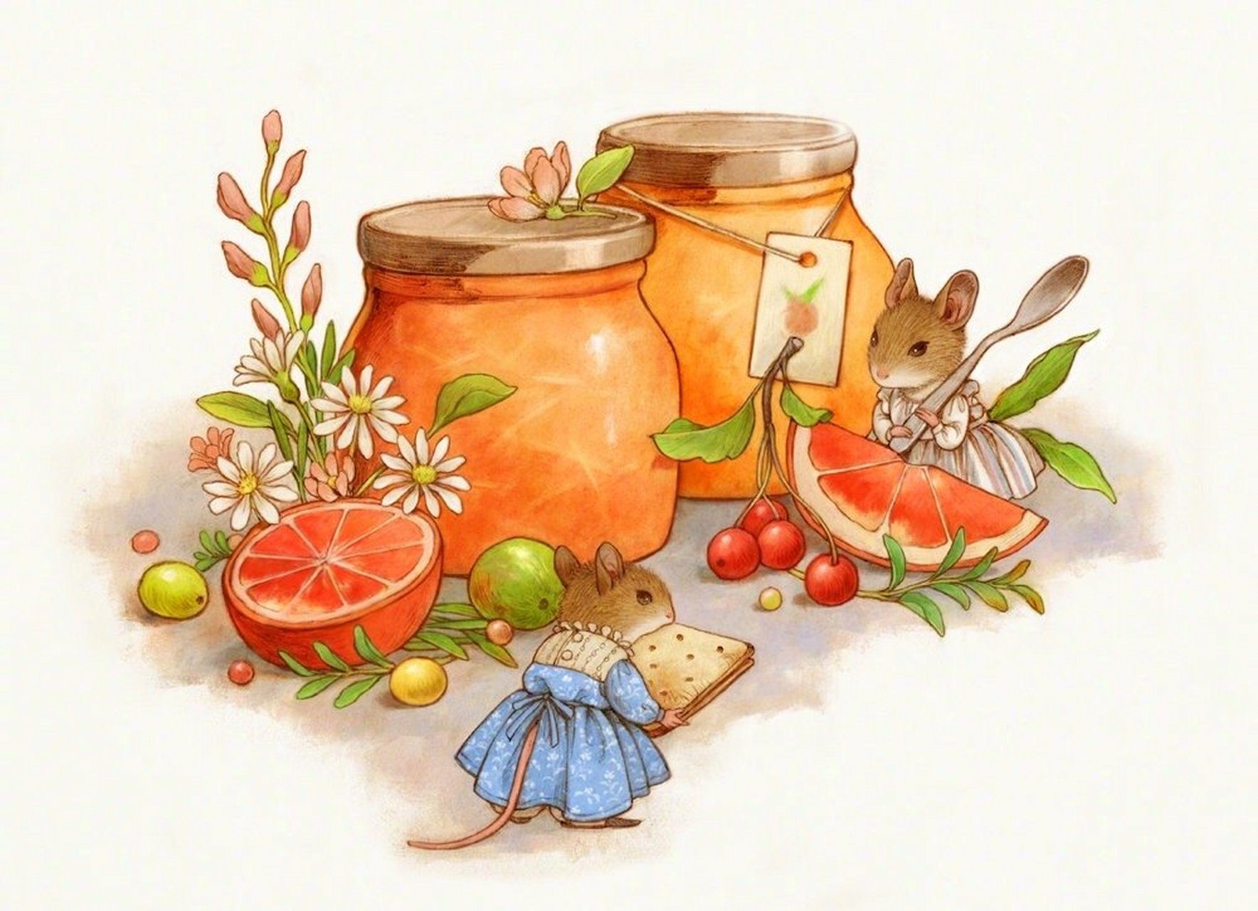 治愈系手绘风格插画师mogo shin,其作品系列围绕"温暖的一天"展开