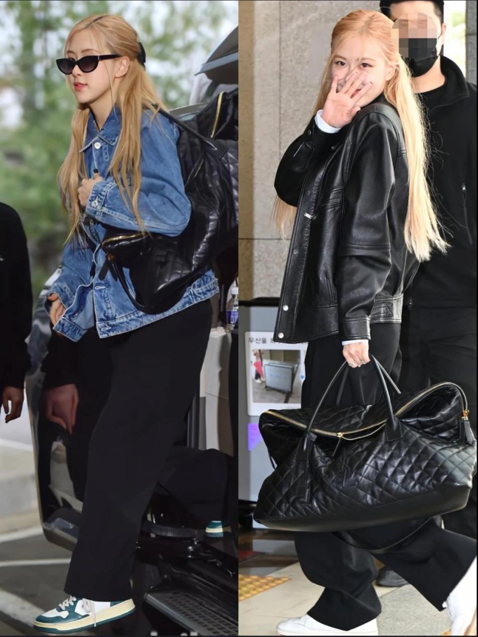 朴彩英rose私服穿搭合集 blackpink朴彩英机场私服穿搭 每一套都自然