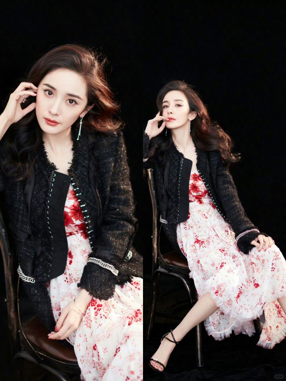 国庆出游穿搭 跟着杨幂穿碎花裙吧!