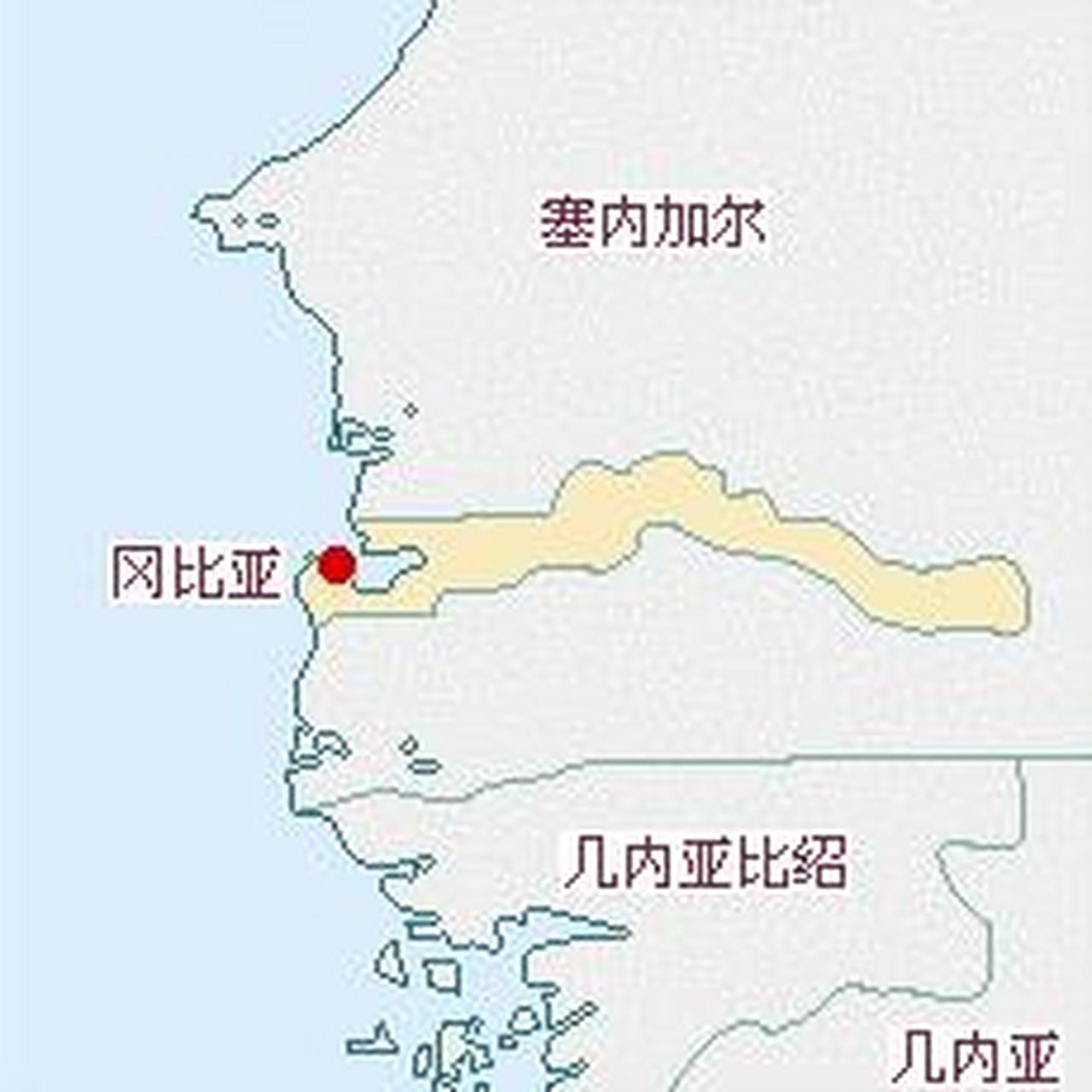 冈比亚,位于非洲西部,面积1.12万平方千米,人口240万.