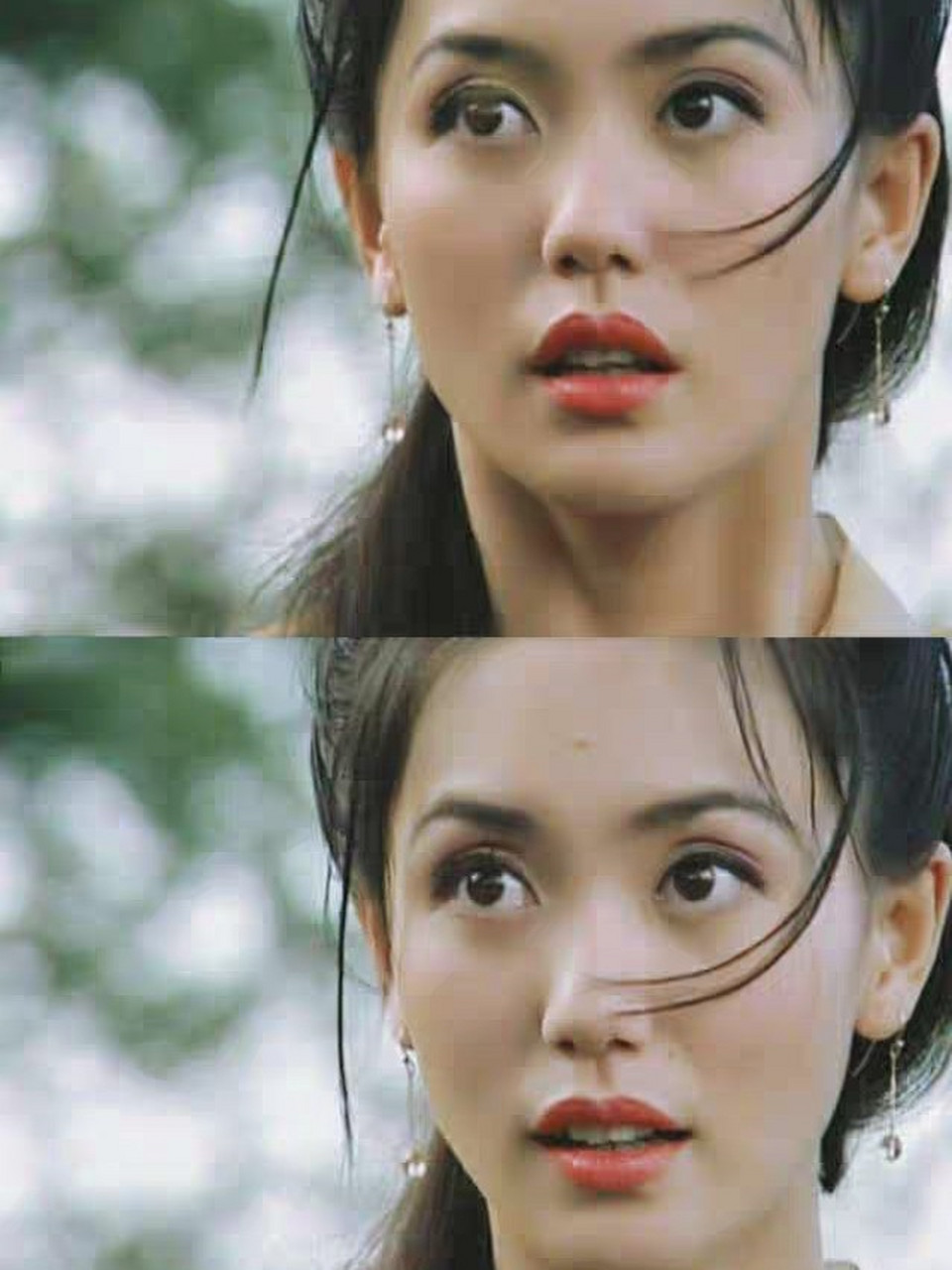 当时看到殷素素就在想这么美的人心也太毒了,没想到郭妃丽现代装也