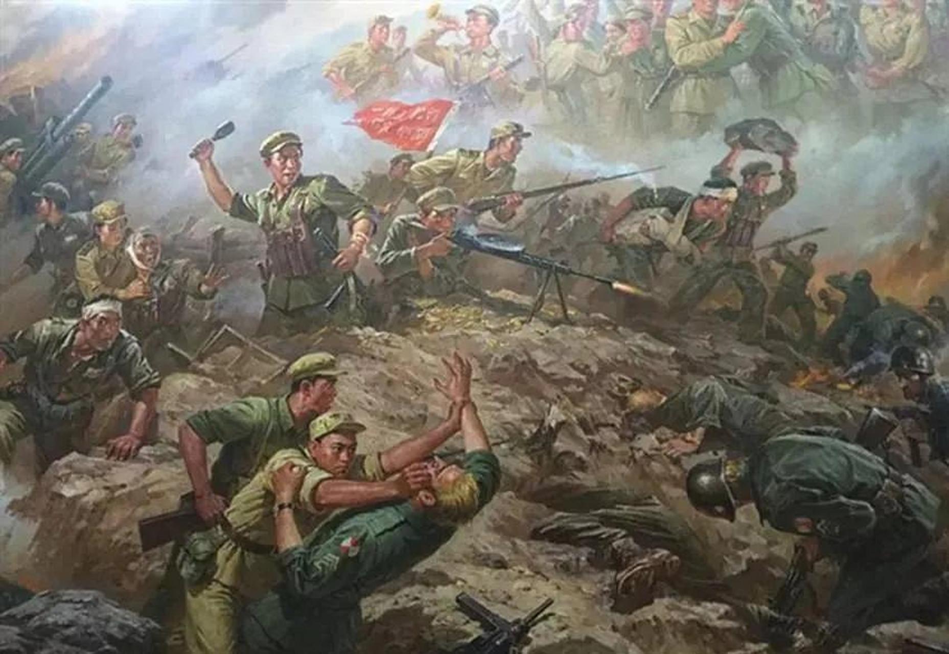 5万人 上甘岭战役从1952年10月14日开始,共打了43天,战斗从战术规模