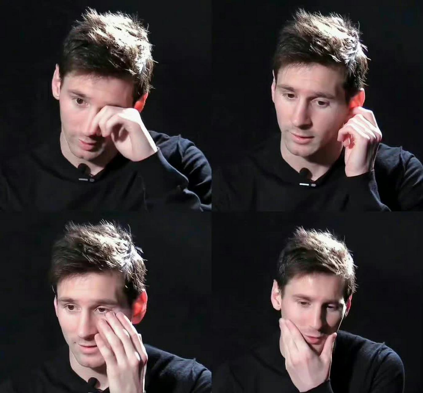 没有了胡子,梅西的颜值又回到了巅峰.