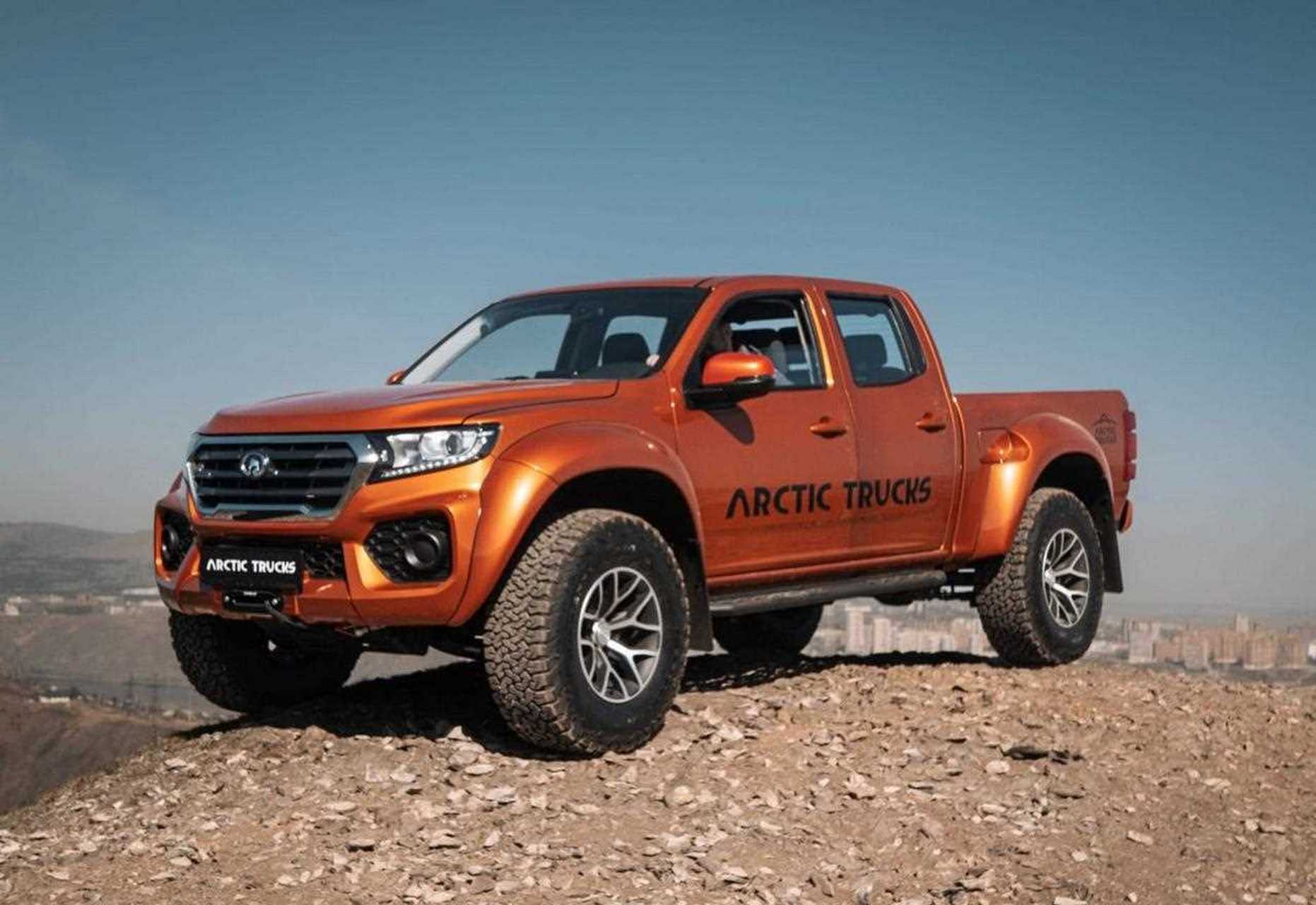 极地卡车改装的长城风骏7皮卡,改装自at35系列.