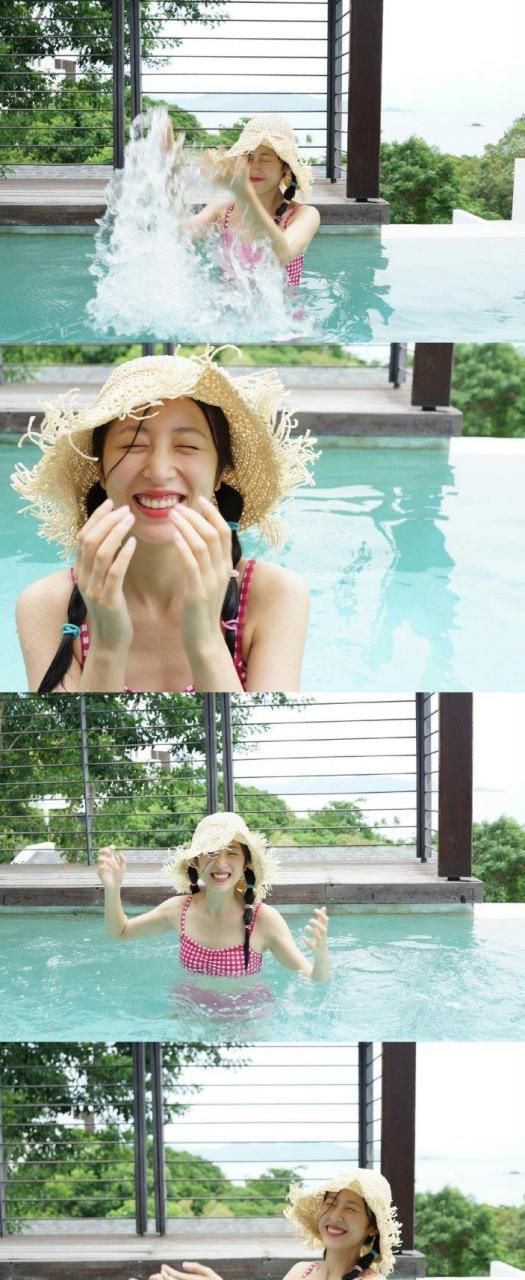 24岁的周雨彤# 周雨彤24岁泳装随拍好美啊,当年的她看起来好清窗