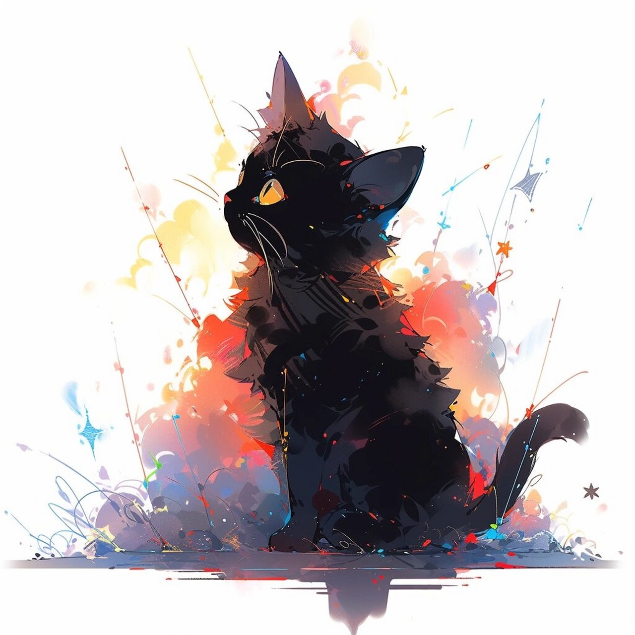 炸毛小黑,是一只活泼可爱的小猫咪