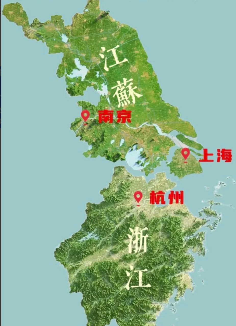 我实在看不出来江苏地形比浙江好在哪.