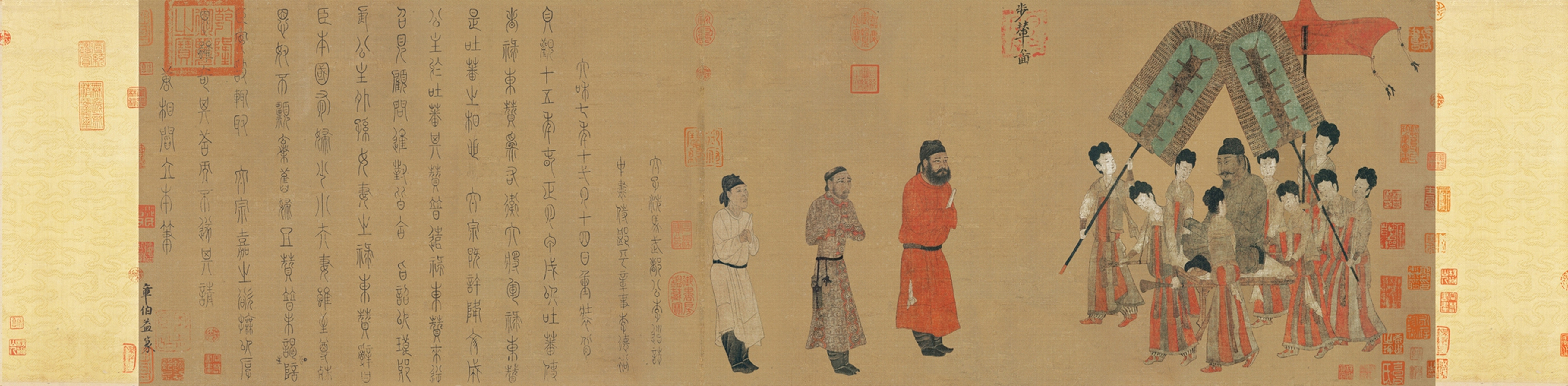 《步辇图》是唐朝画家阎立本的名作,现藏故宫博物院中国十大传世名画