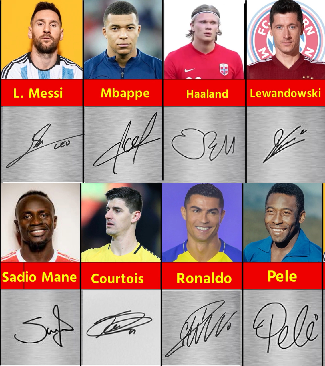 足球球星的帅气签名 9378#足球