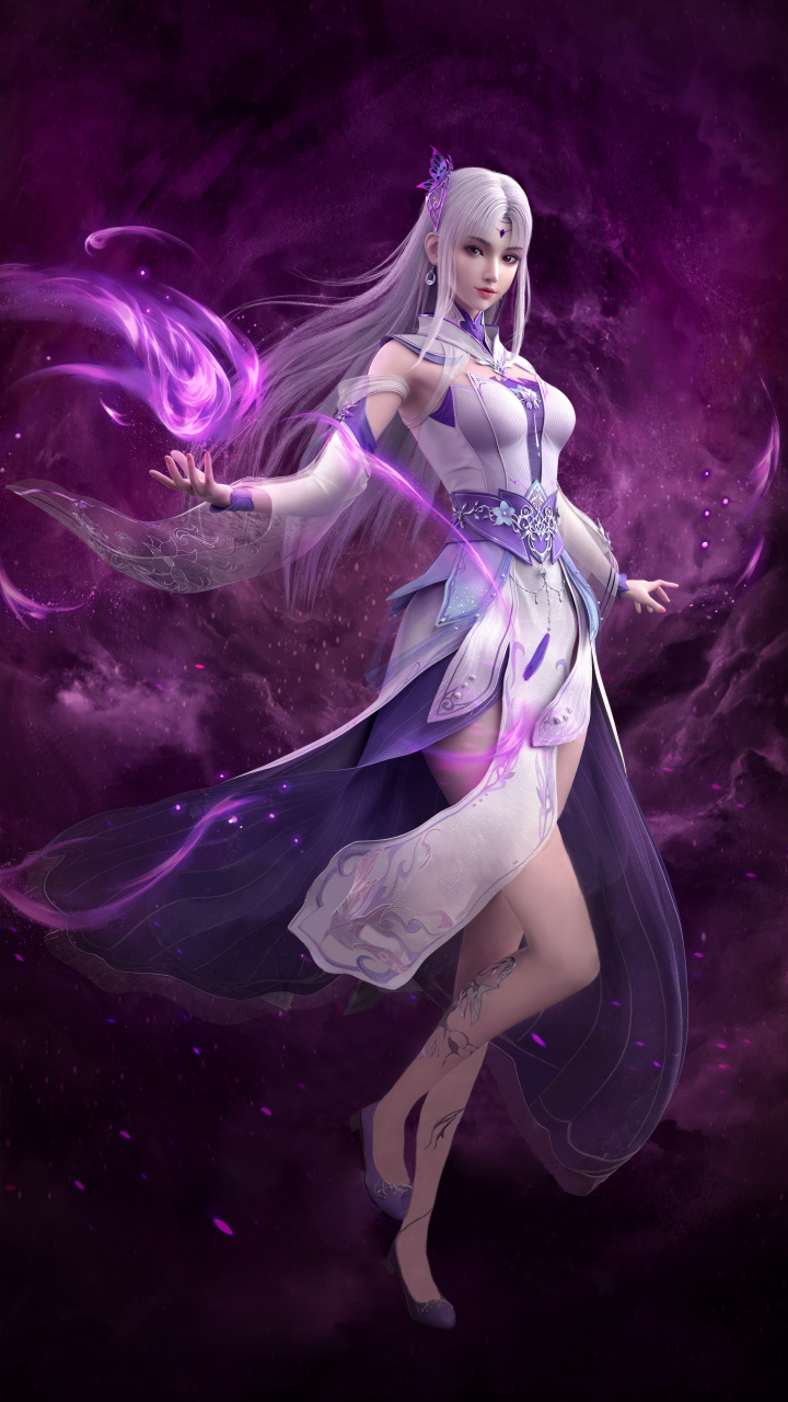 国漫女神|《斗破苍穹》小医仙超高清手机壁纸:建立毒宗,称霸出云,此番