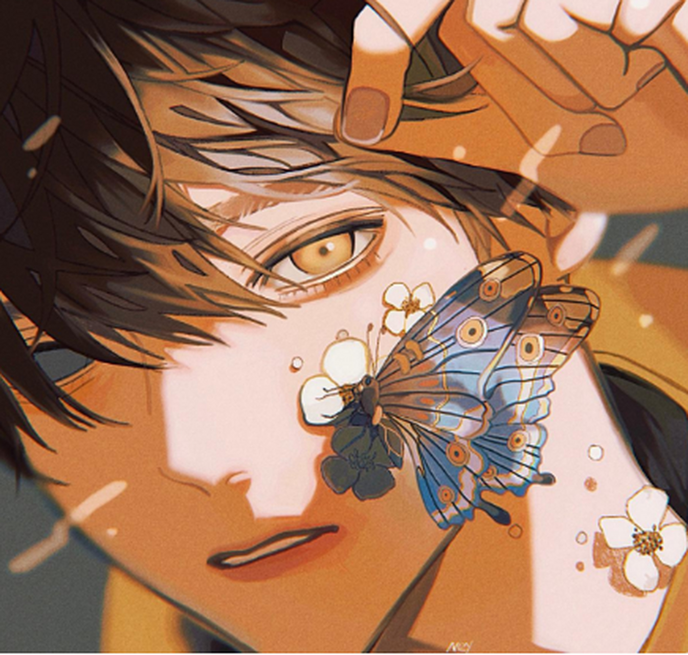 画师ney笔下的忧郁少年