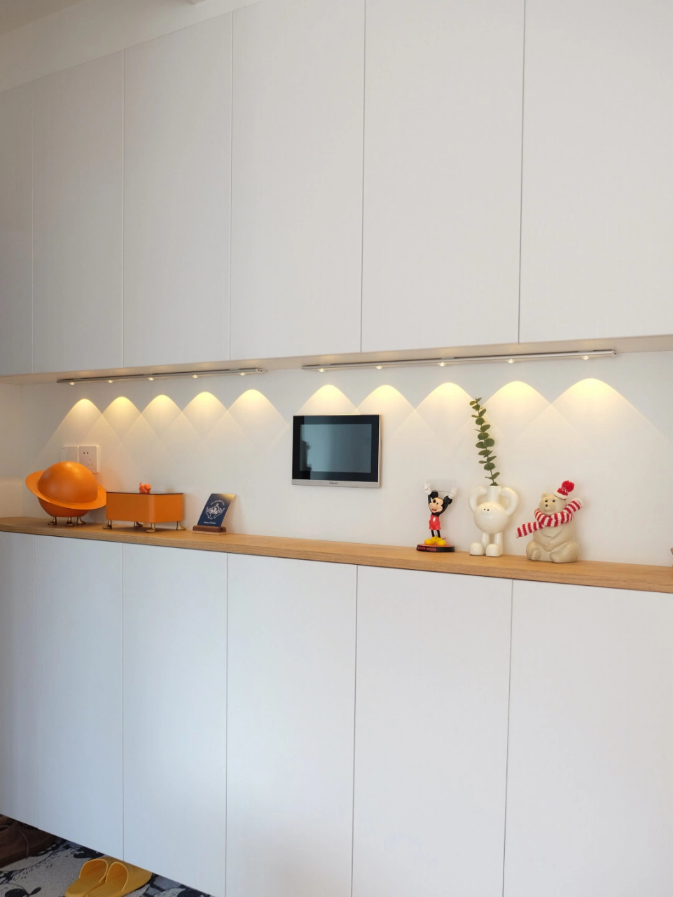 被我家这木工打的柜子美到了 这一整面墙的鞋柜,自己设计然后找木工打