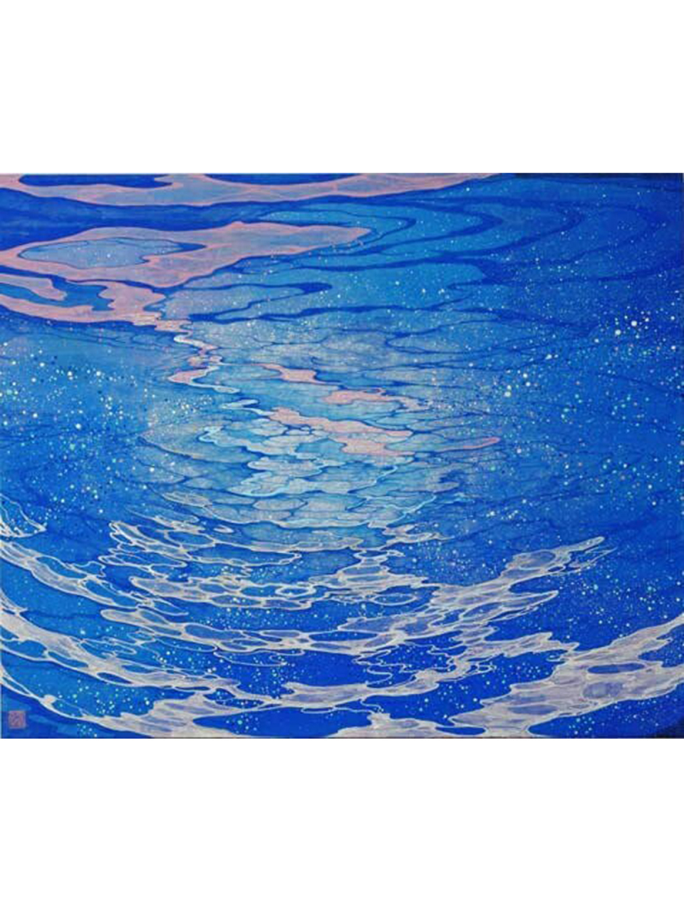 这水的色彩和光感太美了  菅かおる(kaoru kan)是一位日本艺术家,出生