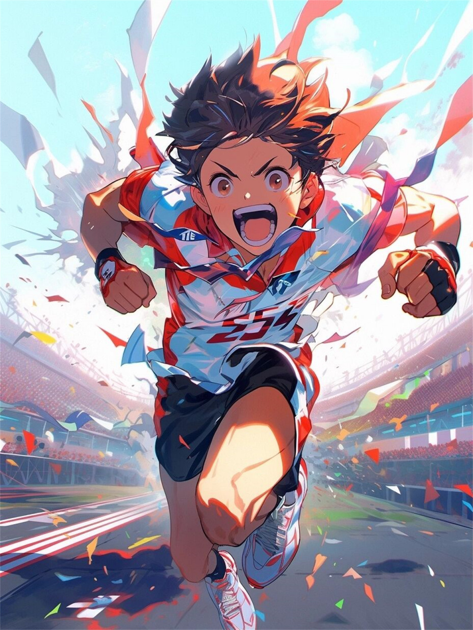 奔跑少年-运动场篇  感谢小伙伴提供的关于跑步的想法 先发最容易联想