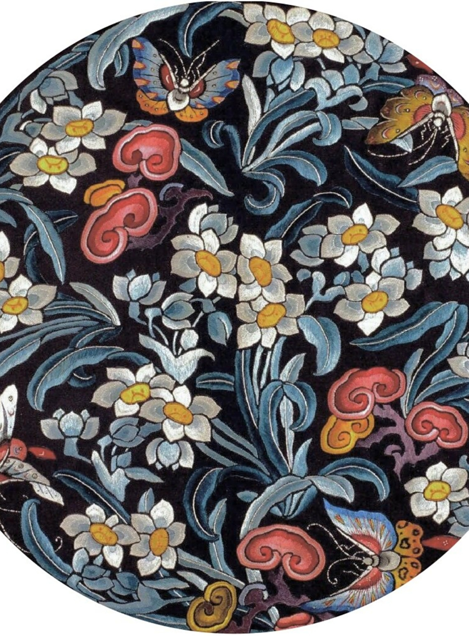 "水仙纹"是中国传统寓意纹样之一,指以中国水仙花为主题的纹样,寓意